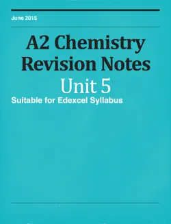 a2 level chemistry unit 5 revision notes book cover image