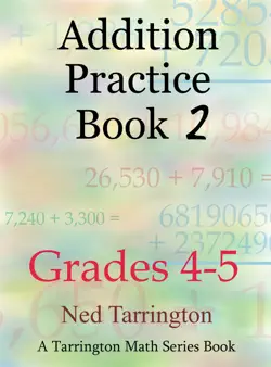 addition practice book 2, grades 4-5 book cover image