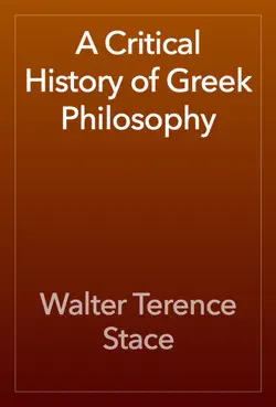 a critical history of greek philosophy book cover image