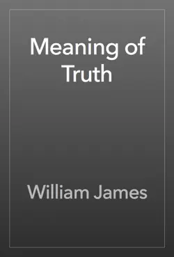meaning of truth imagen de la portada del libro
