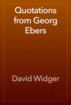 quotations from georg ebers book cover image