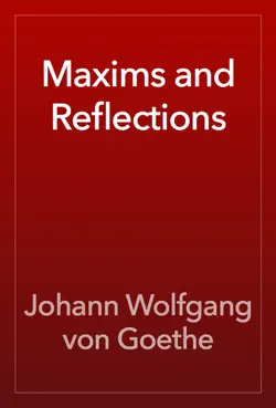 maxims and reflections book cover image
