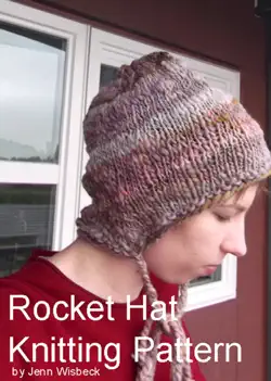 rocket hat knitting pattern book cover image