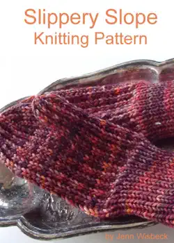 slippery slope mitten knitting pattern book cover image