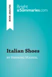Italian Shoes by Henning Mankell (Book Analysis) sinopsis y comentarios