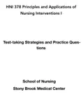 HNI 378 Principles and Applications of Nursing Interventions I reviews