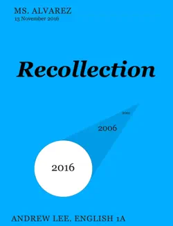 recollection book cover image