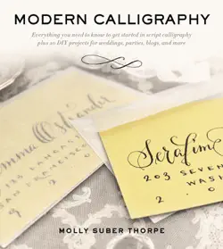 modern calligraphy book cover image