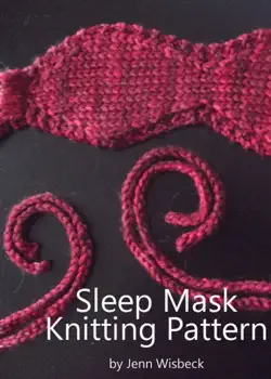 sleep mask knitting pattern book cover image