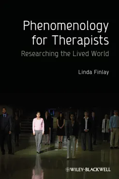 phenomenology for therapists imagen de la portada del libro