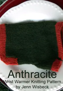 anthracite wrist warmers knitting pattern book cover image