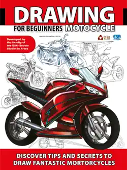 drawing for beginners - motorcycle book cover image