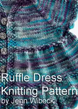 ruffle dress baby knitting pattern book cover image