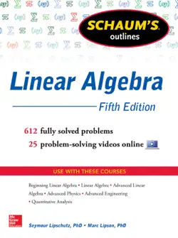 schaum's outline of linear algebra, 5th edition book cover image