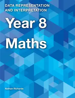 year 8 maths data representation and interpretation book cover image