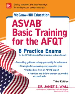 mcgraw-hill education asvab basic training for the afqt, third edition book cover image