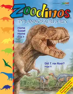 zoobooks zoodinos tyrannosaurus rex book cover image