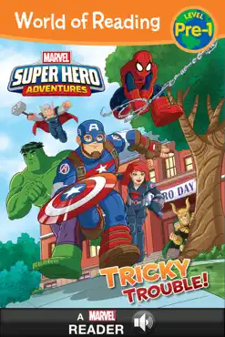 world of reading: super hero adventures: tricky trouble! book cover image