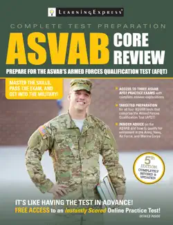 asvab core review book cover image